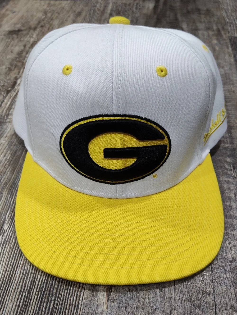 Grambling State Tigers Mitchell & Ness NCAA Snapback Hat Cap 3D Logo White